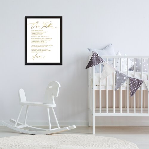 East Urban Home Our Father Prayer Art | Wayfair